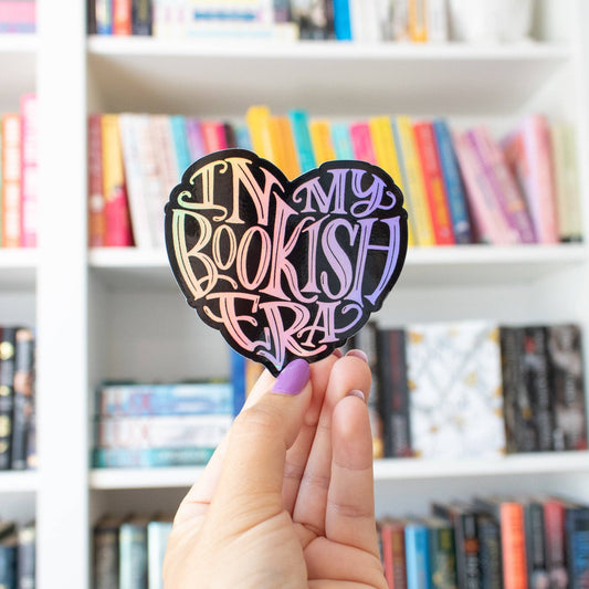 In My Bookish Era - Black (Holographic Vinyl Sticker)