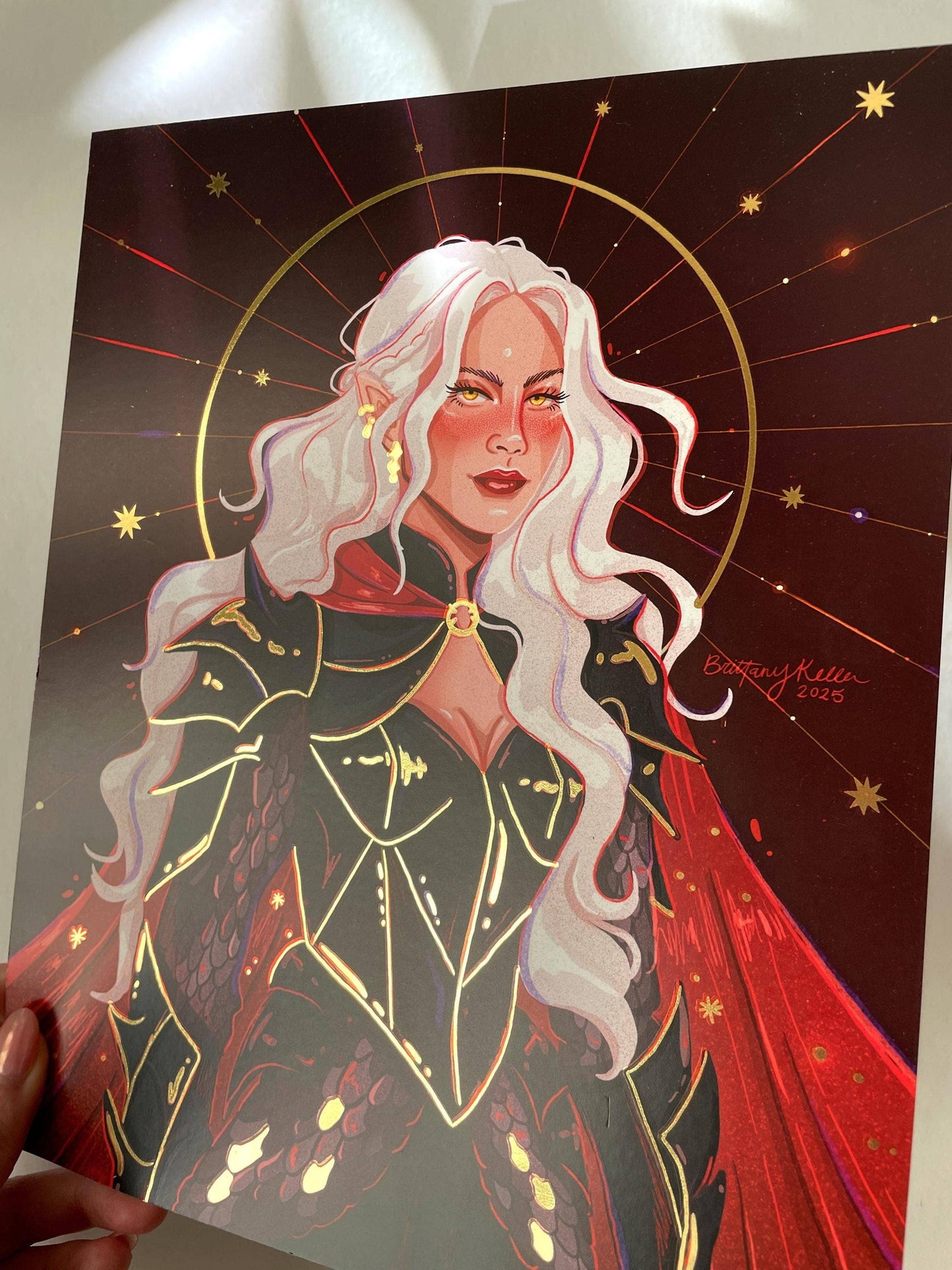 Manon - Gold Foil - Throne of Glass Inspired (Art Print)
