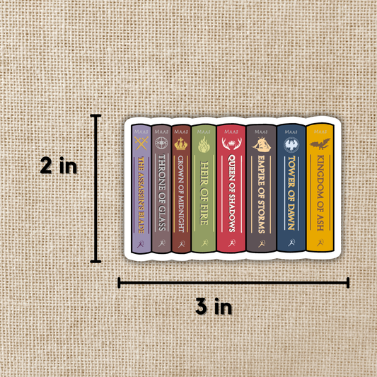 Throne of Glass Book Series (Vinyl Sticker)
