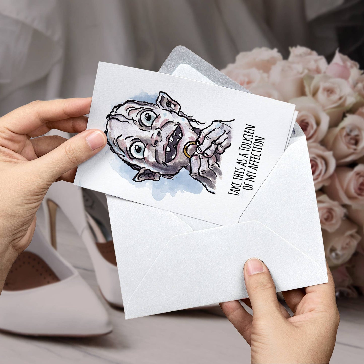 Take This as a Tolkien of My Affection (Wedding Card)