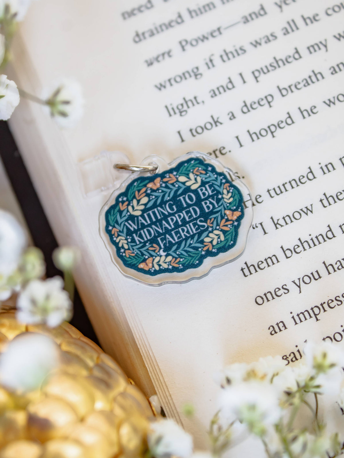 Kidnapped by Faeries Acrylic USB-C Dust Plug Kindle Charm