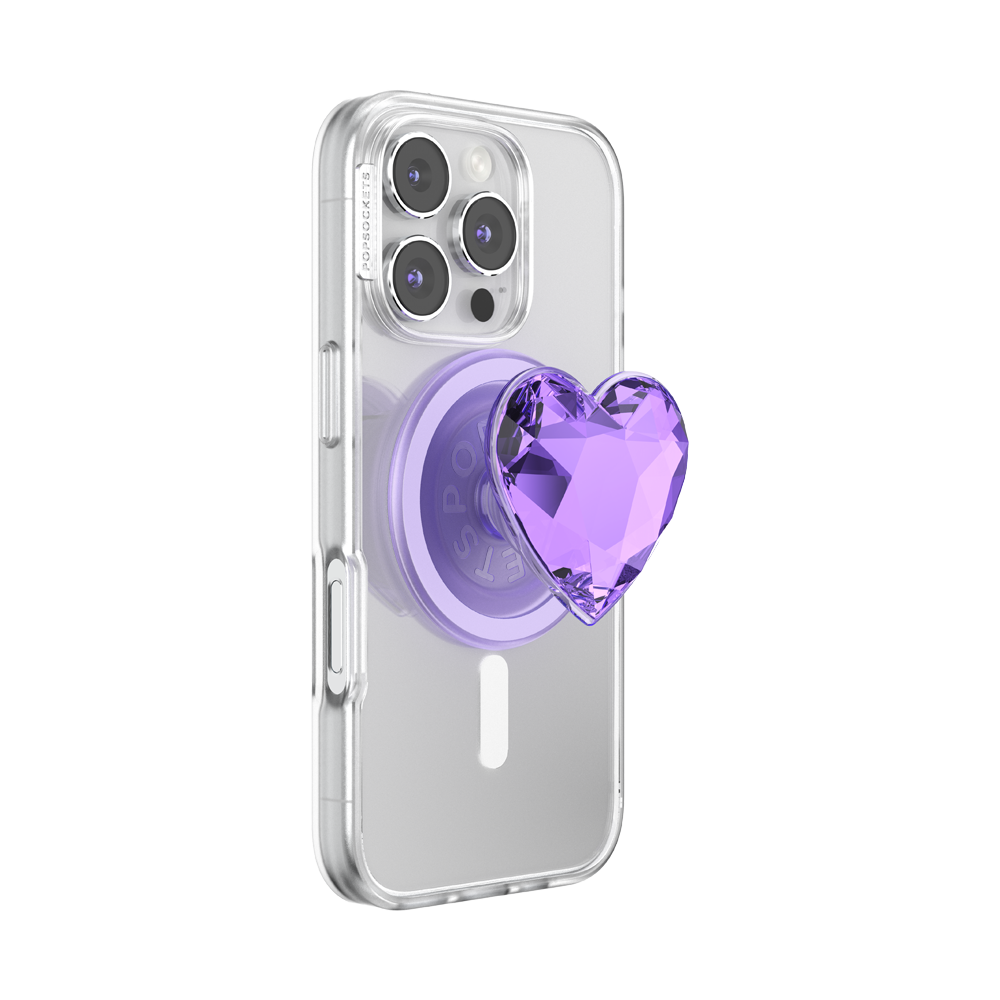 PopSockets MagSafe Dichroic Heart Violet