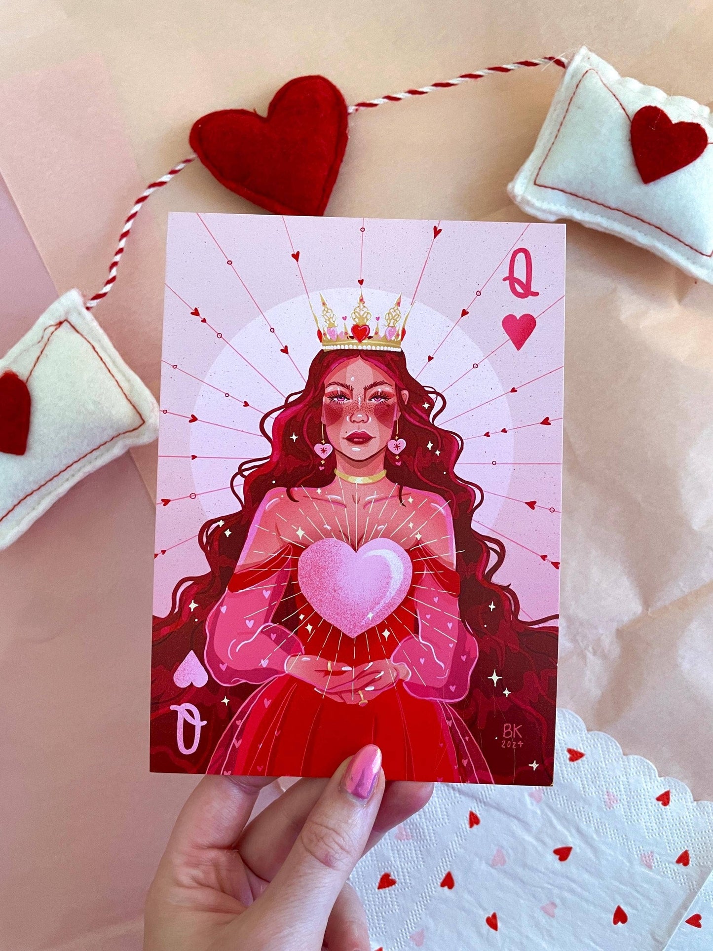 Queen of Hearts *Valentine's Greeting Card*