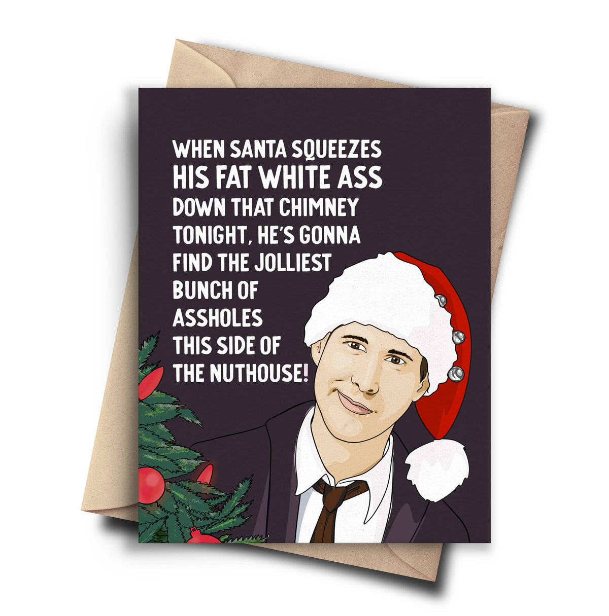 Dark Christmas Card Funny Pop Culture Holiday Card
