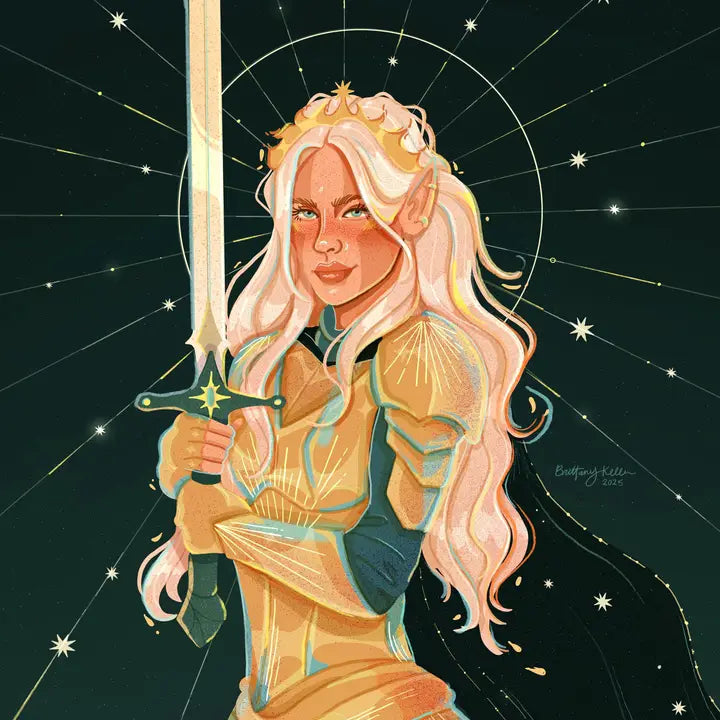 Brittany Keller Art Prints (Gold/Holo) (8x10)