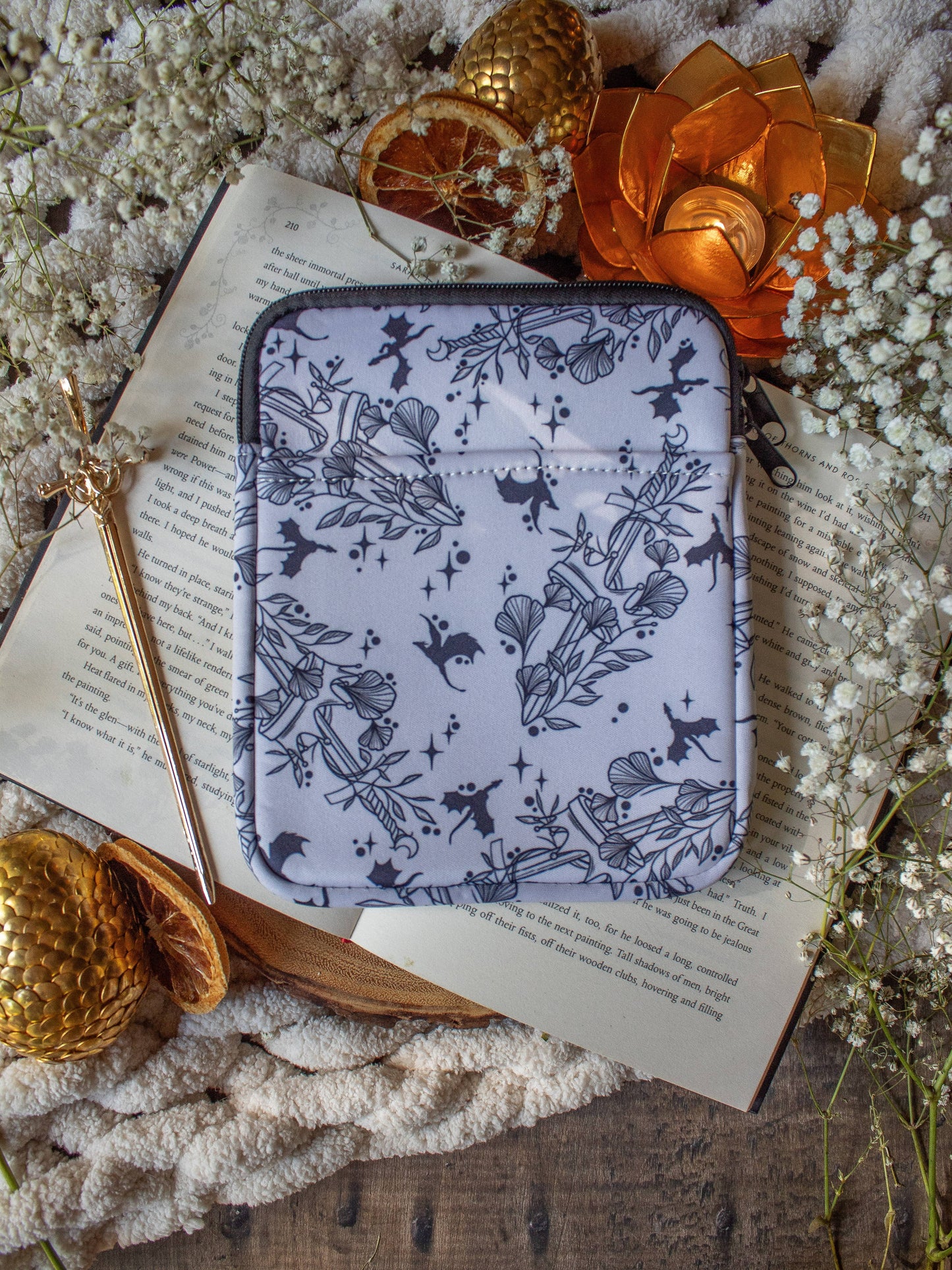 Ivory Swords Neoprene E-Reader Sleeve