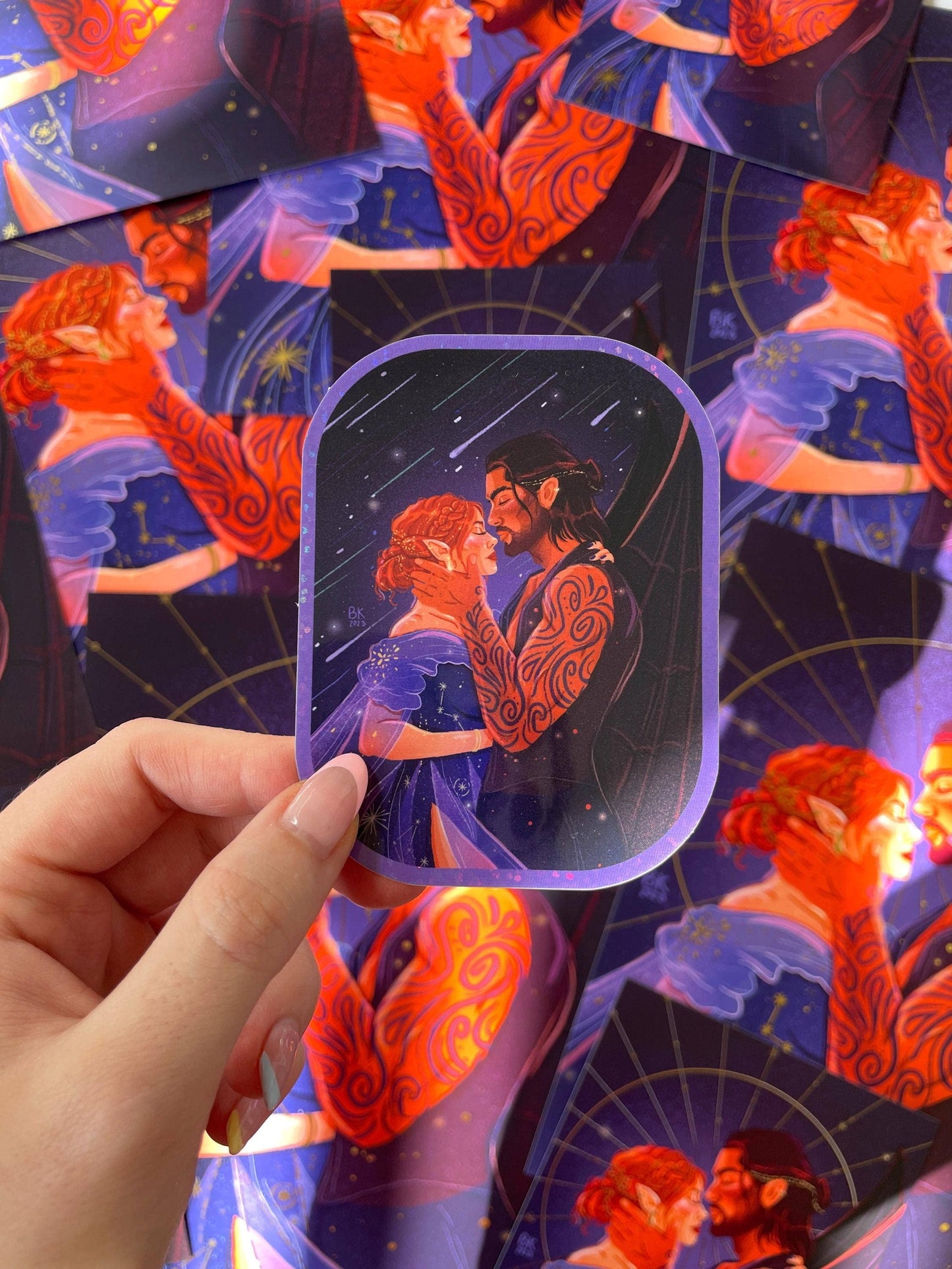 Nessian - Cassian & Nesta (Glossy Vinyl Sticker)