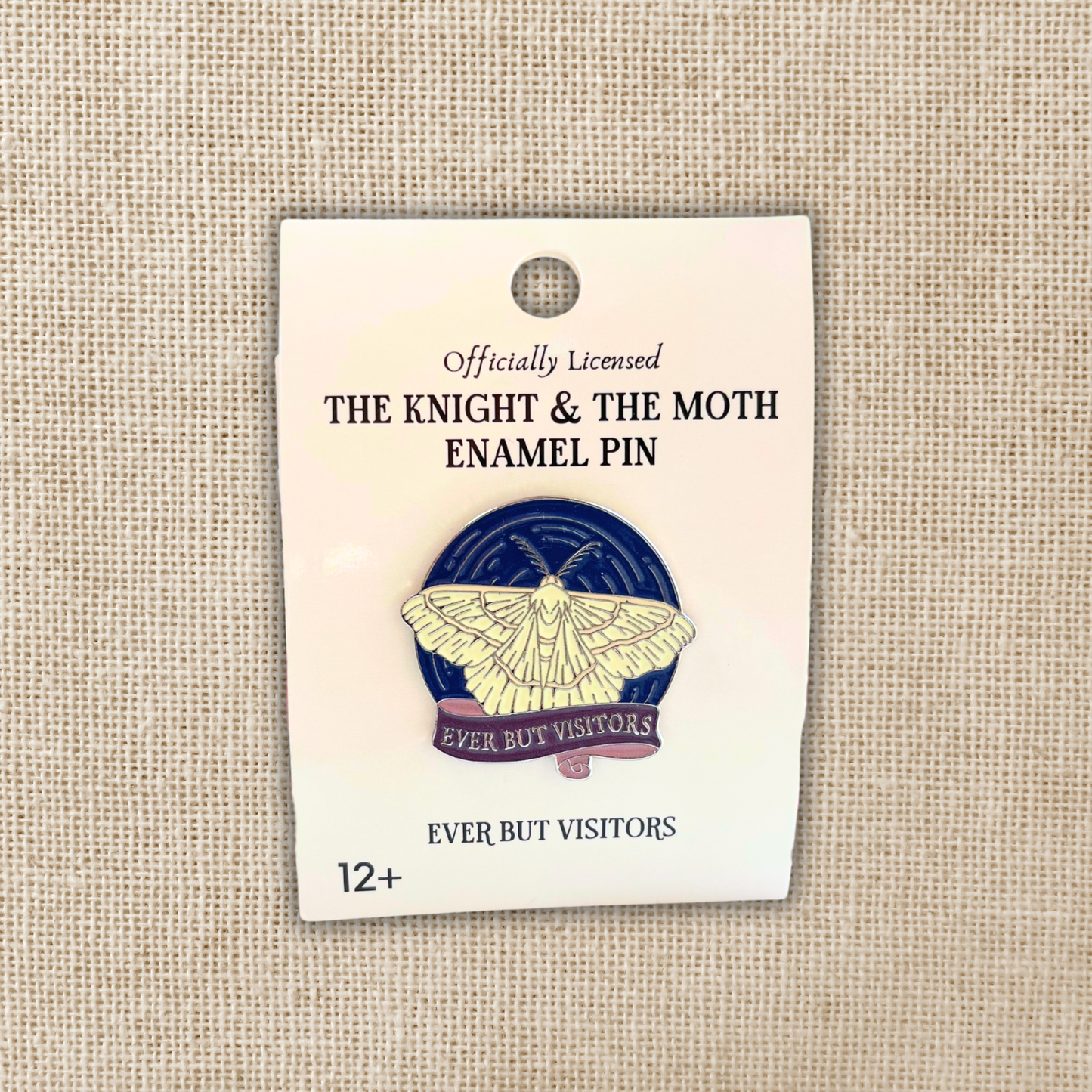Ever But Visitors - Inspired by the Knight and the Moth (Enamel Pin)