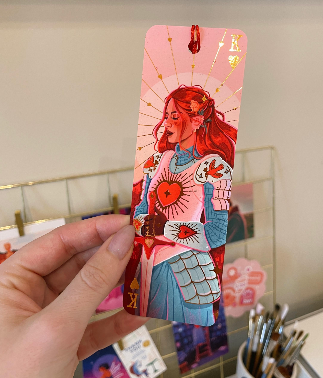 Knight of Hearts - Rose Gold Foil (Bookmark)
