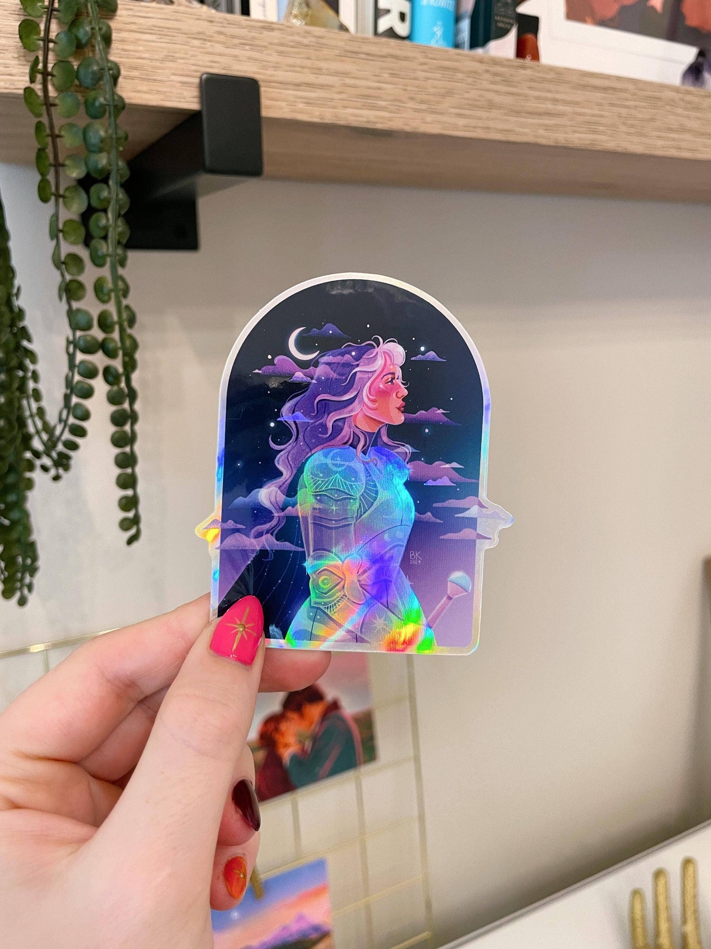 Moonlight Knight (Holographic Vinyl Sticker)