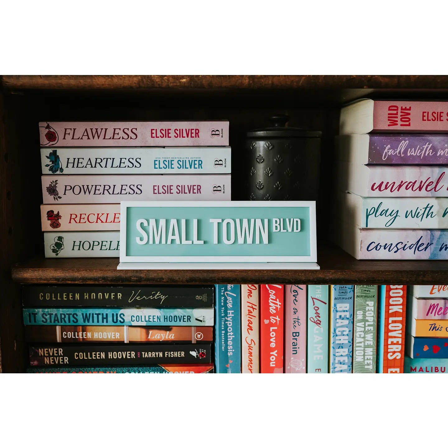 Small Town Blvd (Acrylic Shelf Sign w/stand)