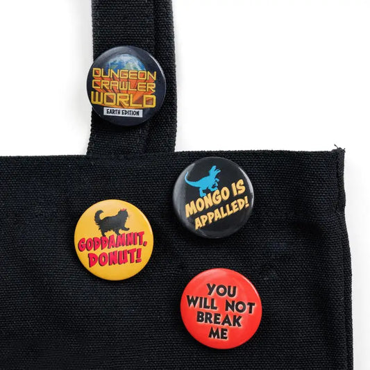 Dungeon Crawler Carl Button Pin Set | Dungeon Crawler Carl