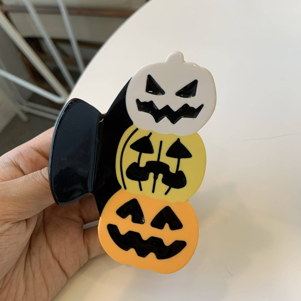 Halloween Pumpkin Ghost Skull Bat Hair Claw Clip