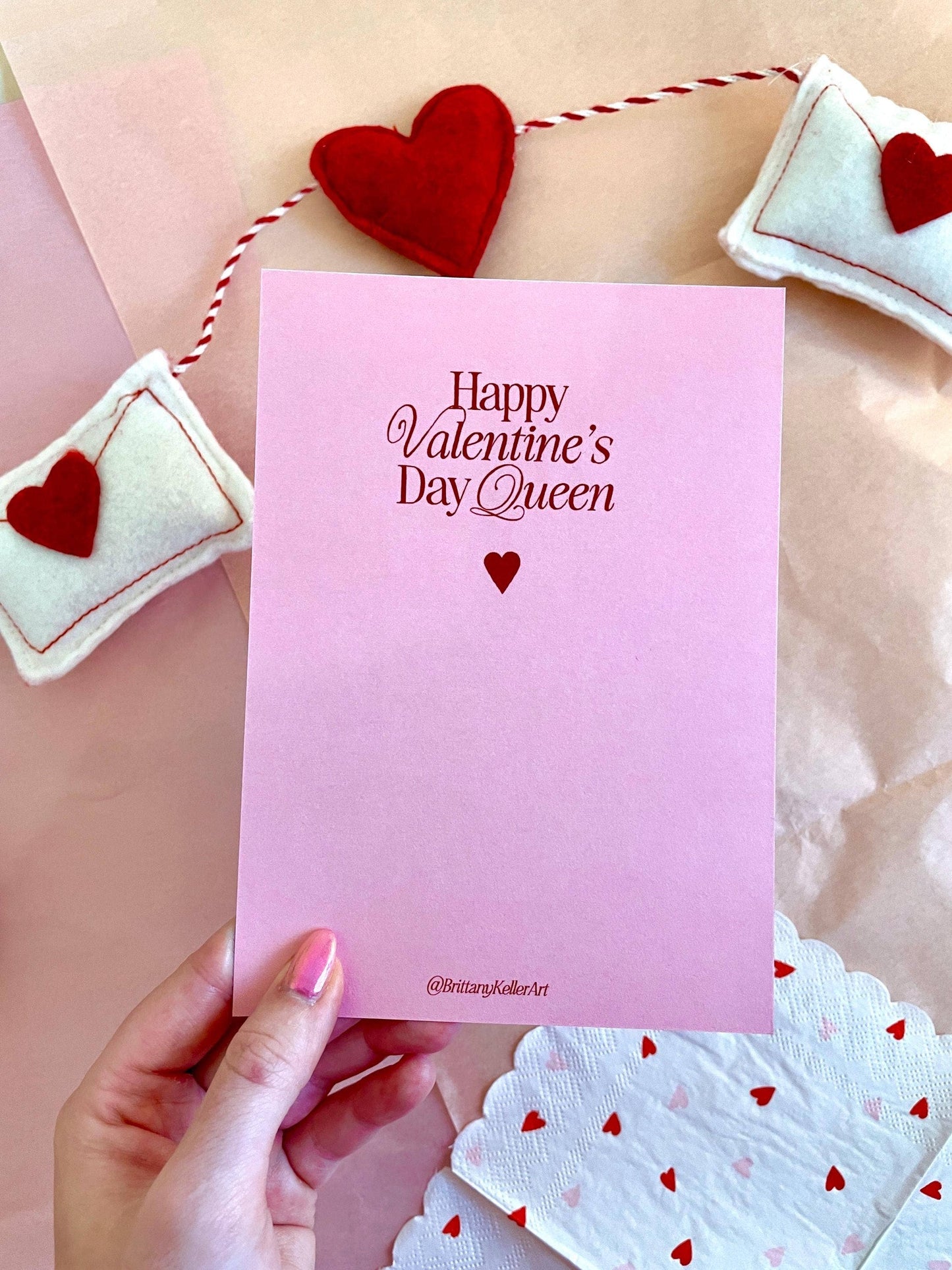 Queen of Hearts *Valentine's Greeting Card*