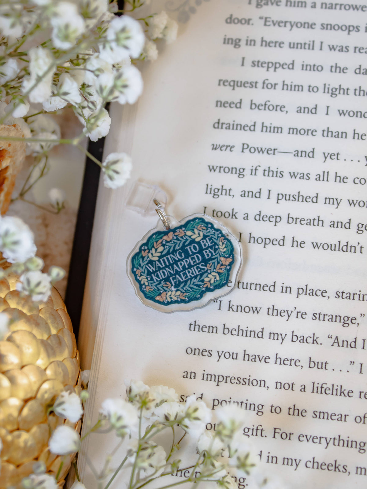 Kidnapped by Faeries Acrylic USB-C Dust Plug Kindle Charm