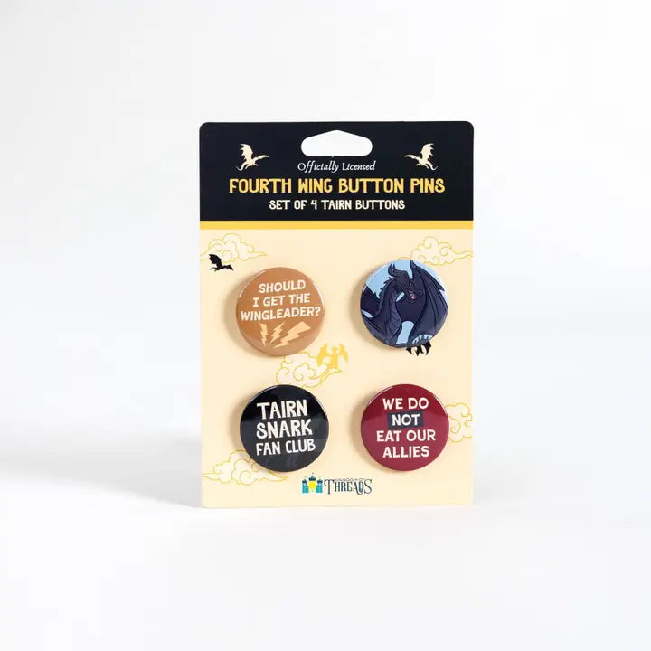 Tairn Button Pin Set | Fourth Wing