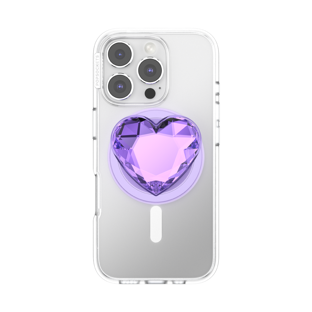 PopSockets MagSafe Dichroic Heart Violet