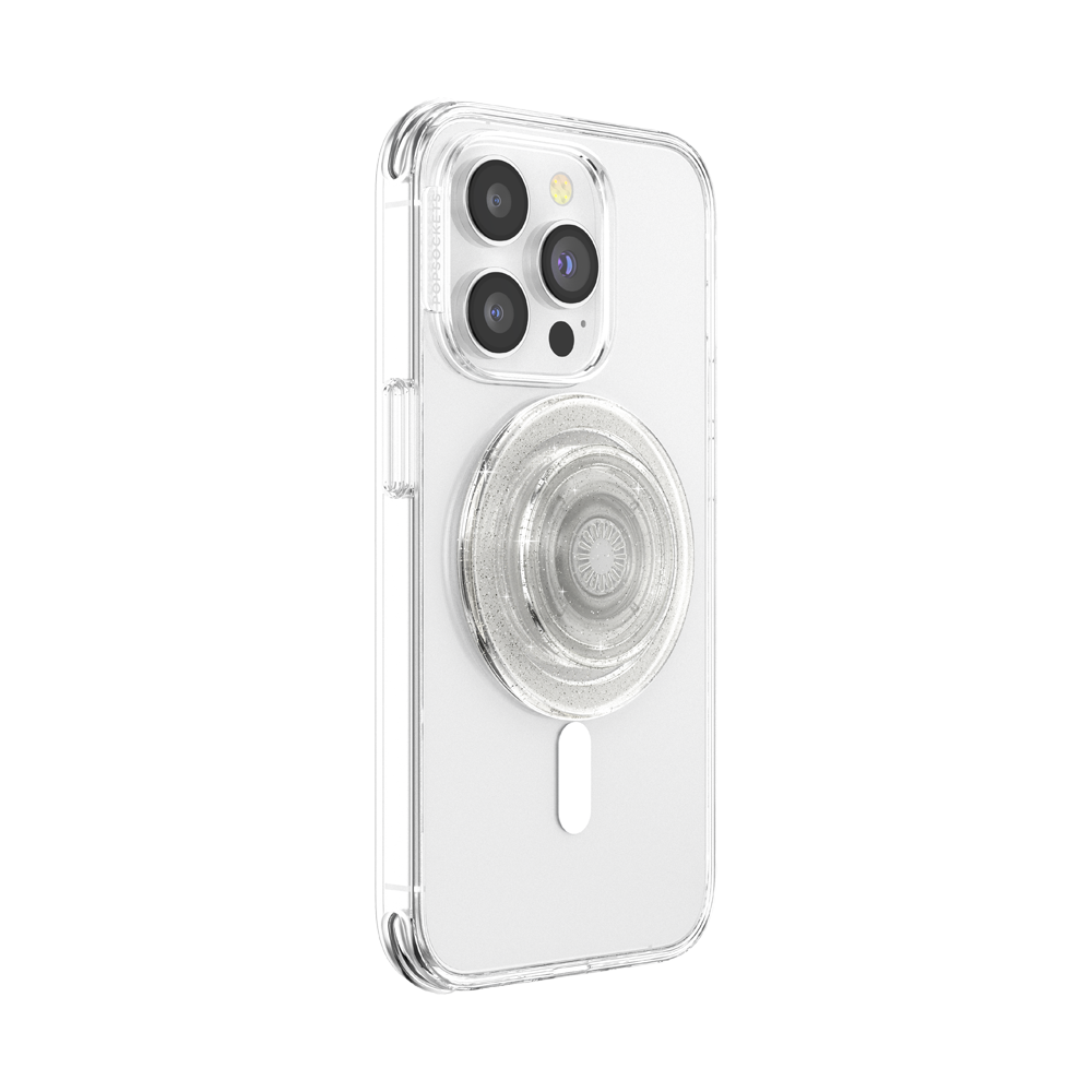 PopSockets MagSafe Phone Grip - Clear Glitter