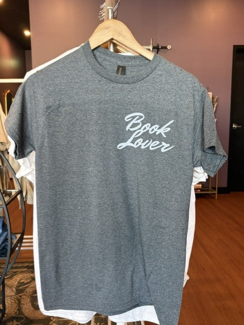 Book Lover T-Shirt (Charcoal Gray)