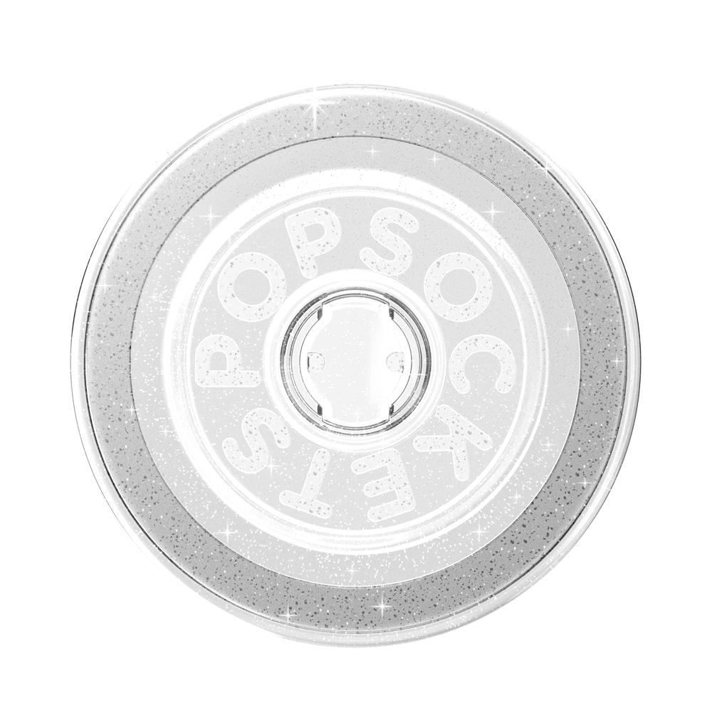 PopSockets MagSafe Confetti Heart Silver Sizzle