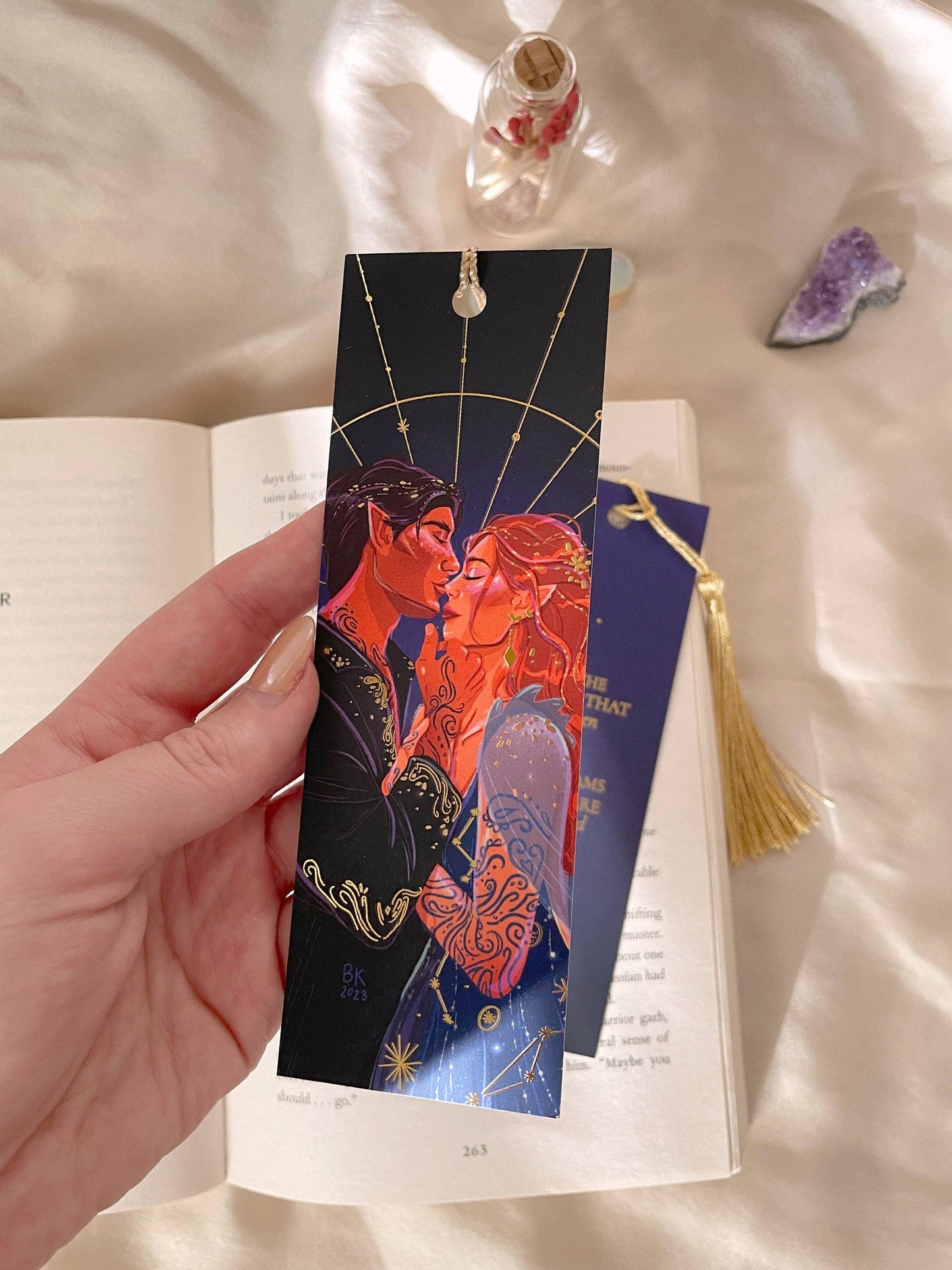 Feyre & Rhys - Gold Foil (Bookmark)