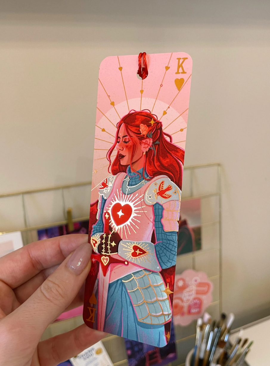 Knight of Hearts - Rose Gold Foil (Bookmark)