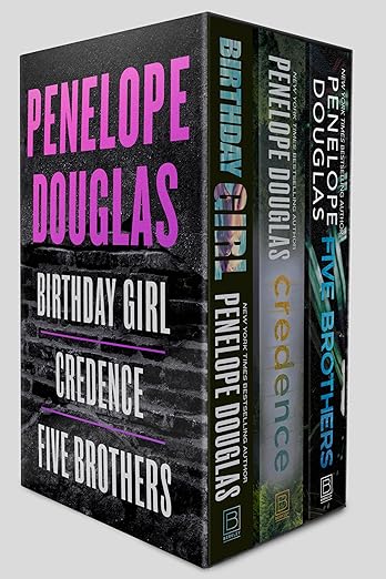 Birthday Girl, Credence, and Five Brothers by Penelope Douglas (3 Book Boxed Set) (Paperback)