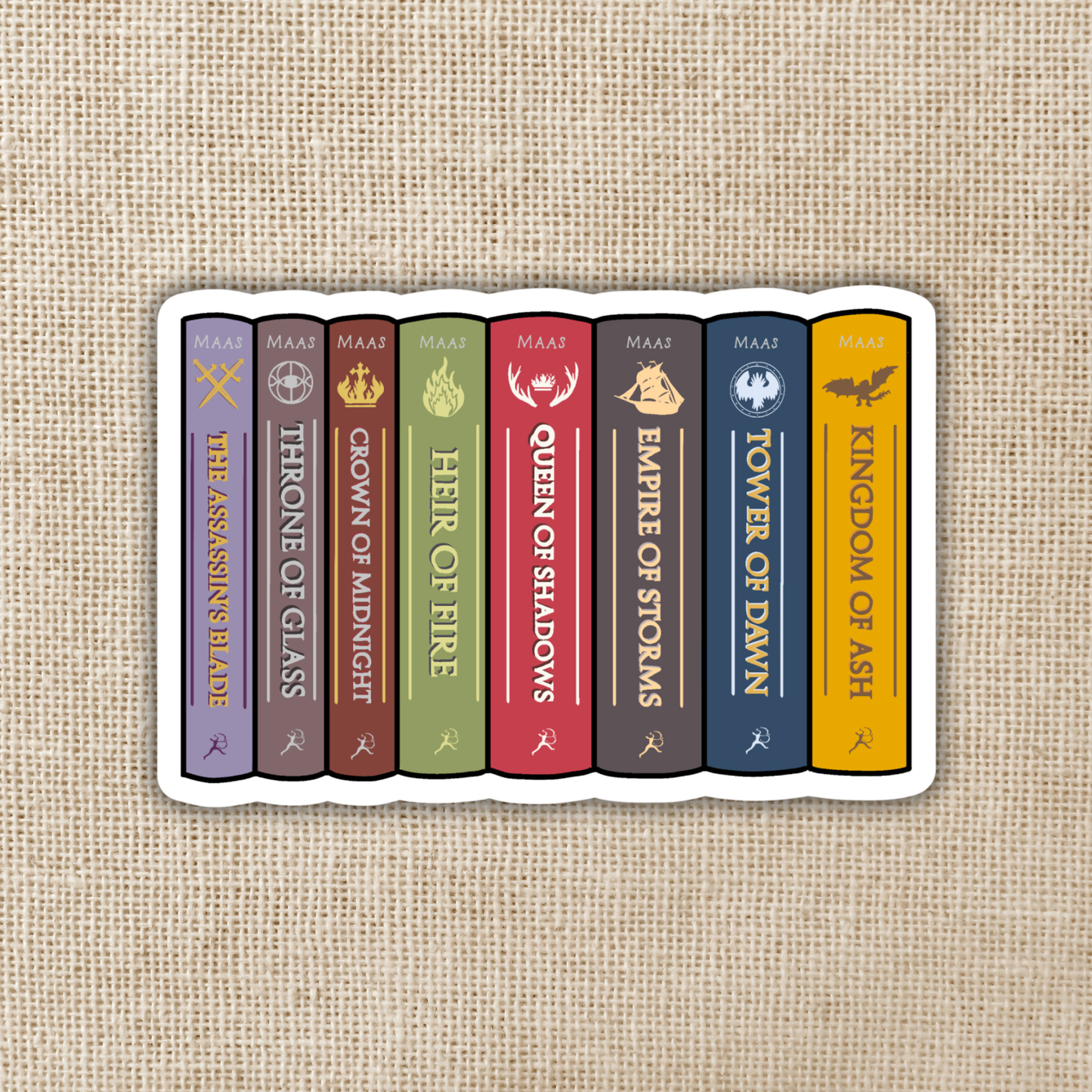 Throne of Glass Book Series (Vinyl Sticker)
