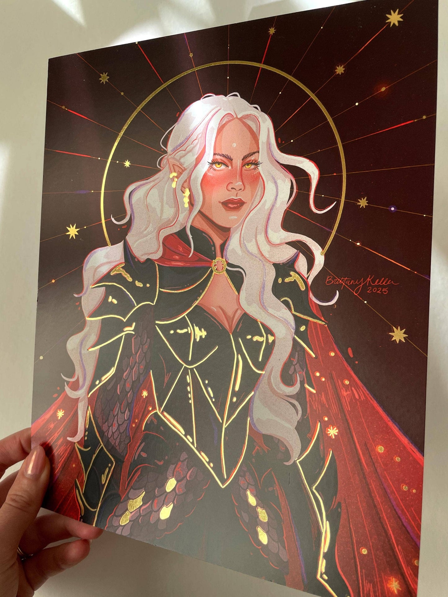 Manon - Gold Foil - Throne of Glass Inspired (Art Print)