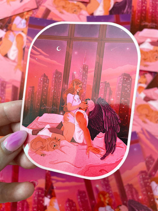 Cresent City - Bryce & Hunt (Glossy Vinyl Sticker)