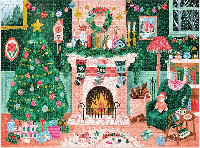 Cozy by the Fireplace – 1000 Piece Puzzle (Galison)