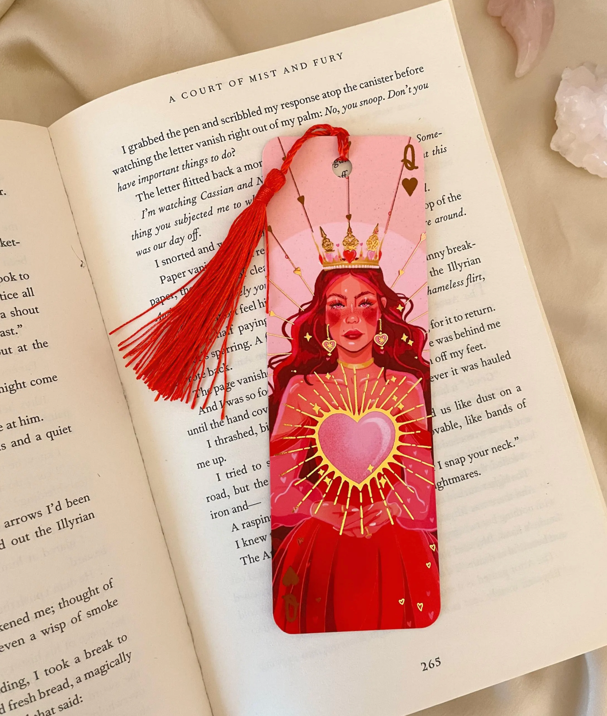 Queen of Hearts - Rose Gold Foil (Bookmark)