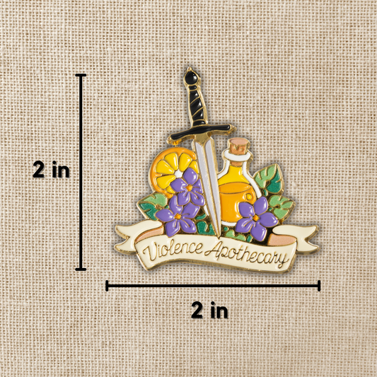 Violence Apothecary - Inspired by Fourth Wing (Enamel Pin)