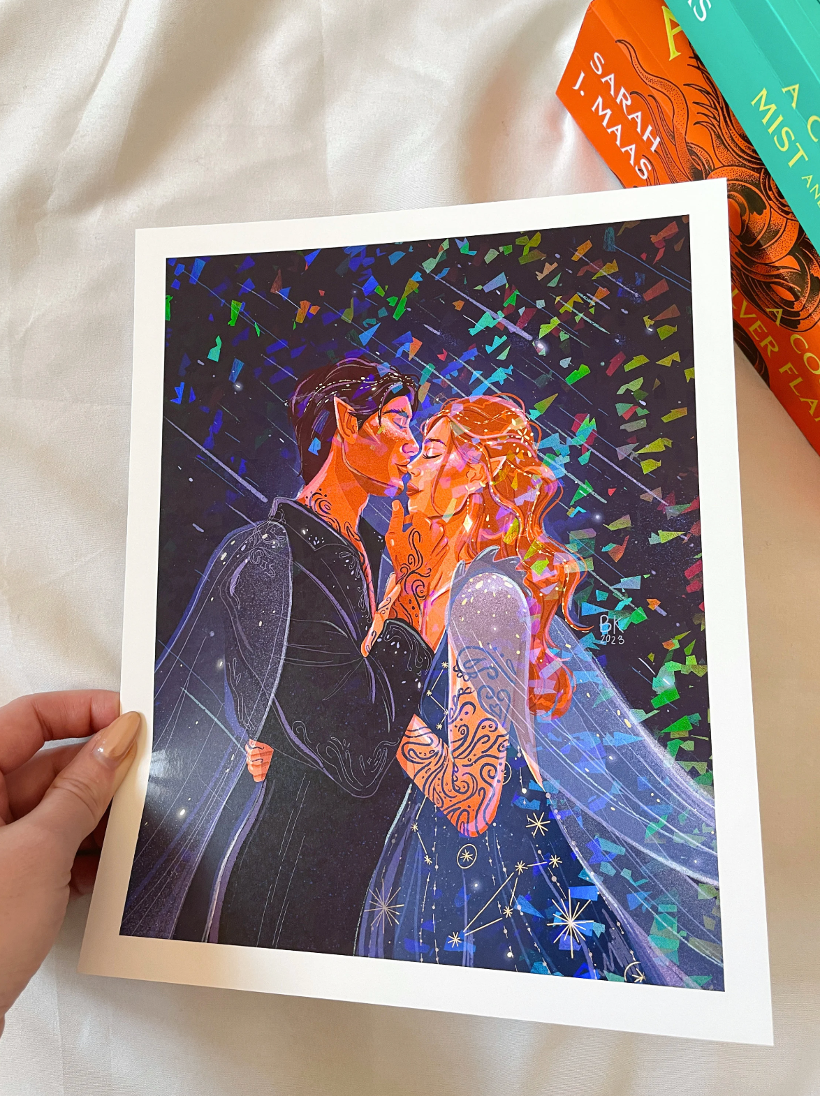 Feyre & Rhys - ACOTAR Inspired (Holographic Art Print)
