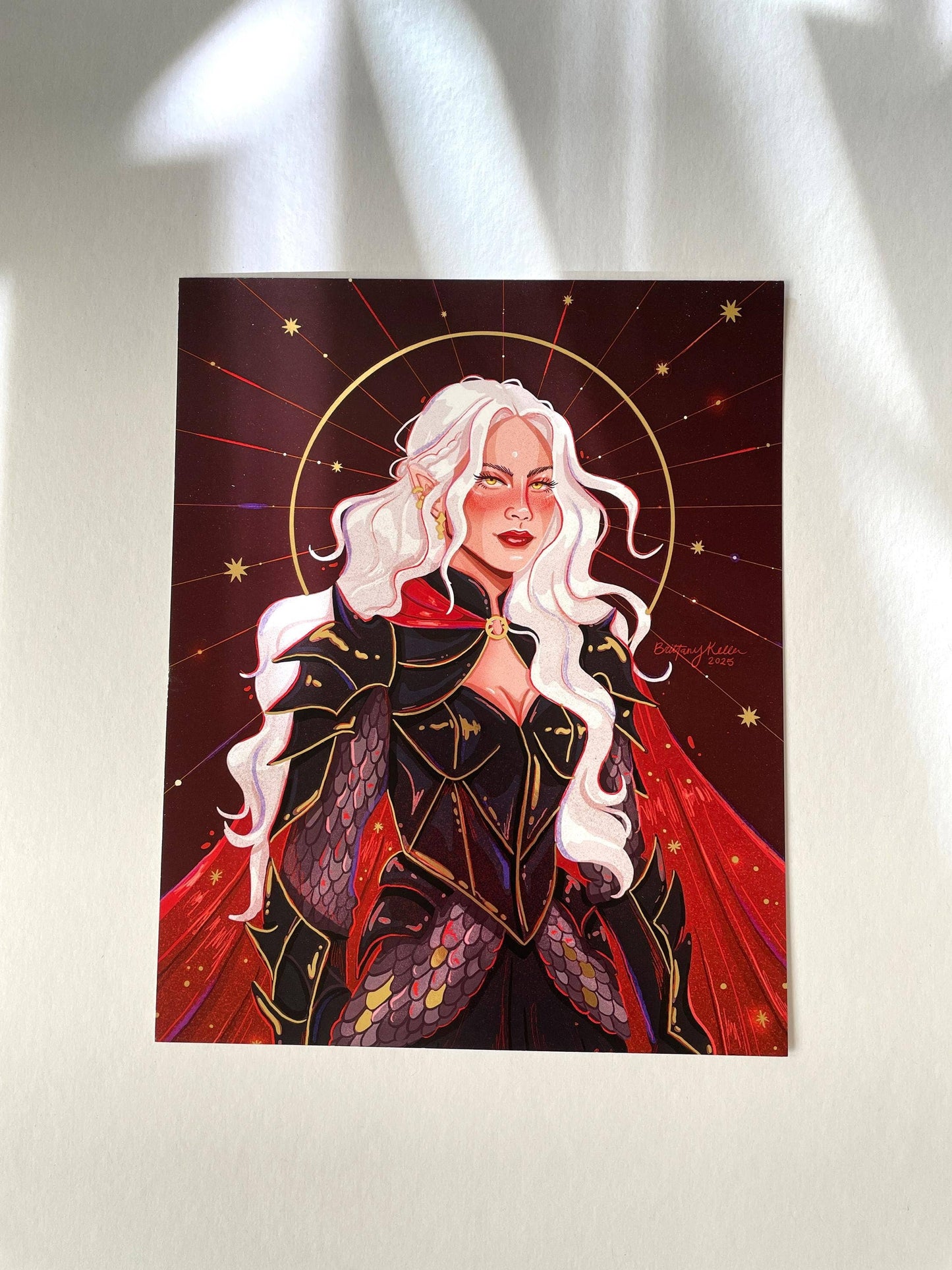 Manon - Gold Foil - Throne of Glass Inspired (Art Print)