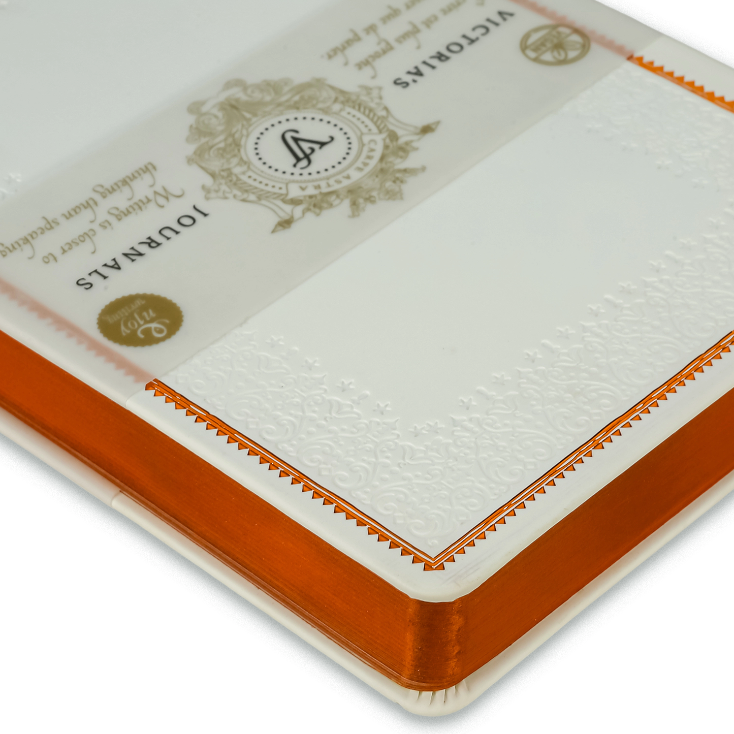 Victoria's Journals Antique Style Journal (Hard Cover) (White Lily)