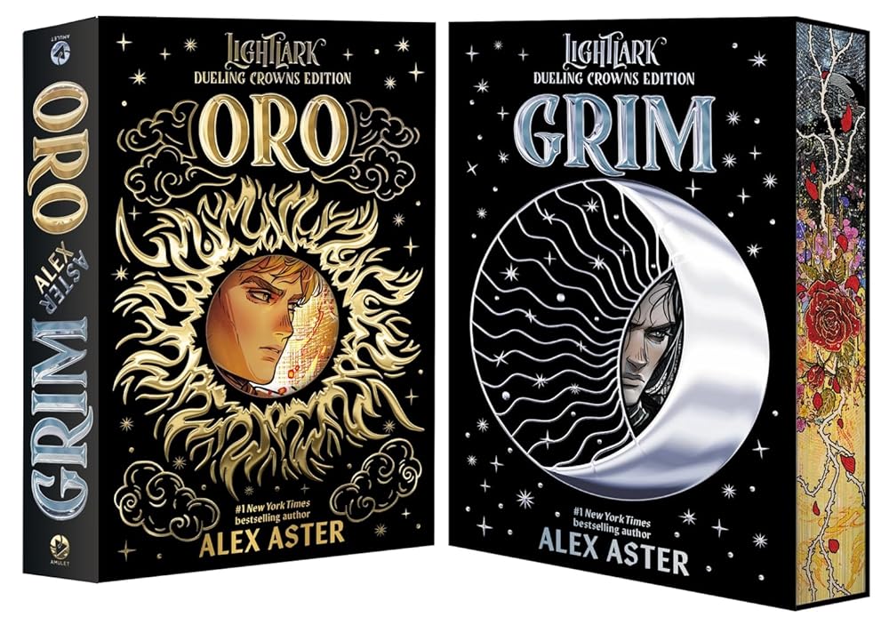 Grim and Oro: Dueling Crowns Edition (A Lightlark Saga Deluxe Companion Book) (The Lightlark Saga) cover image
