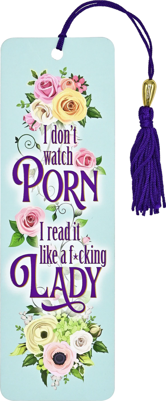 I Don't Watch Porn, I Read it Like A Lady (Beaded Bookmark)