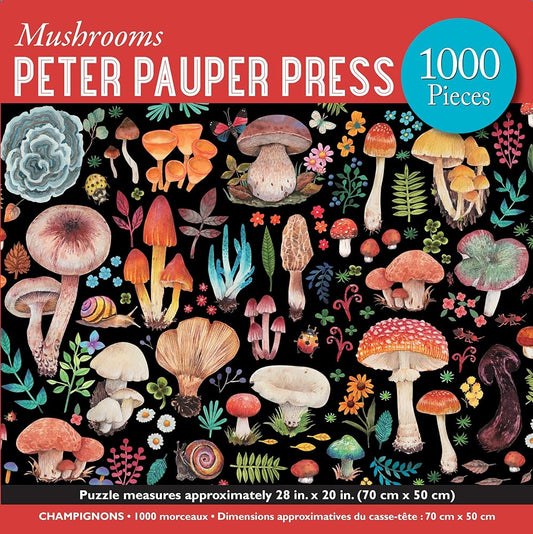 Mushrooms 1000-Piece Jigsaw Puzzle cover image