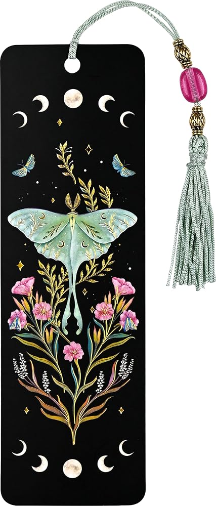 Luna Moth Beaded Bookmark cover image