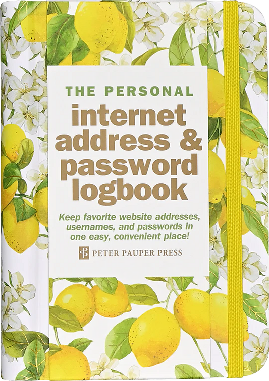 The Personal Internet Address & Password Logbook - Lemons
