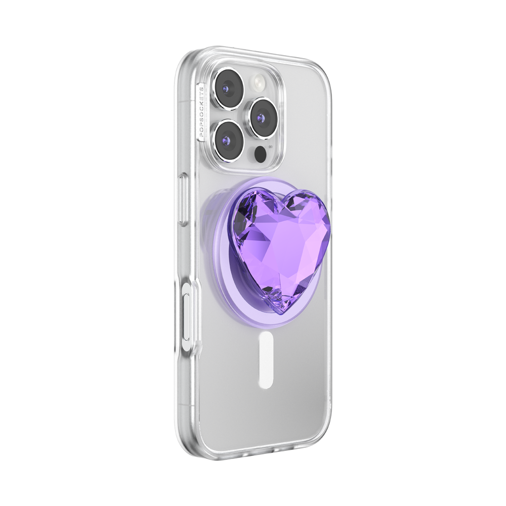 PopSockets MagSafe Dichroic Heart Violet