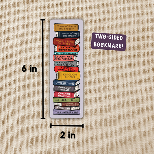Sarah J. Maas Book Stack (Bookmark)