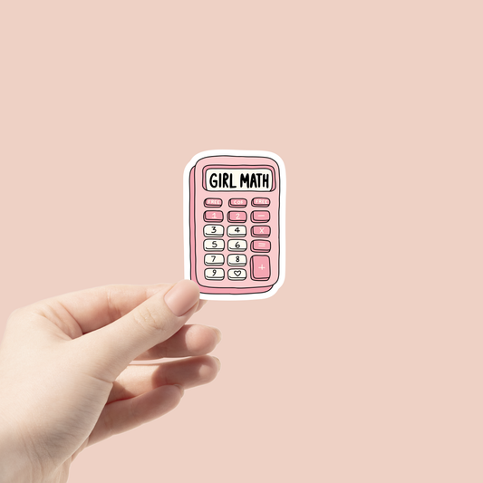 Girl Math (Matte Vinyl Sticker)