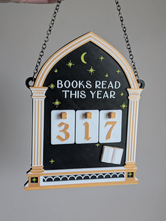 Magical Hanging Book Counter (Black)