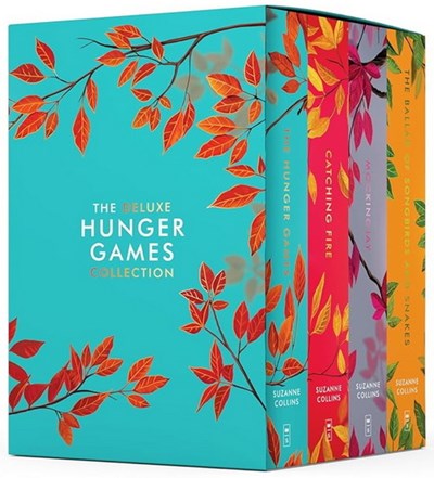 Hunger Games (Books #1-4) (Deluxe Edition) by Suzanne Collins (Boxed Set) (Paperback)