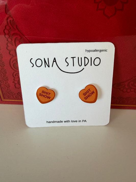 Sona Studio Earrings (Hypoallergenic)