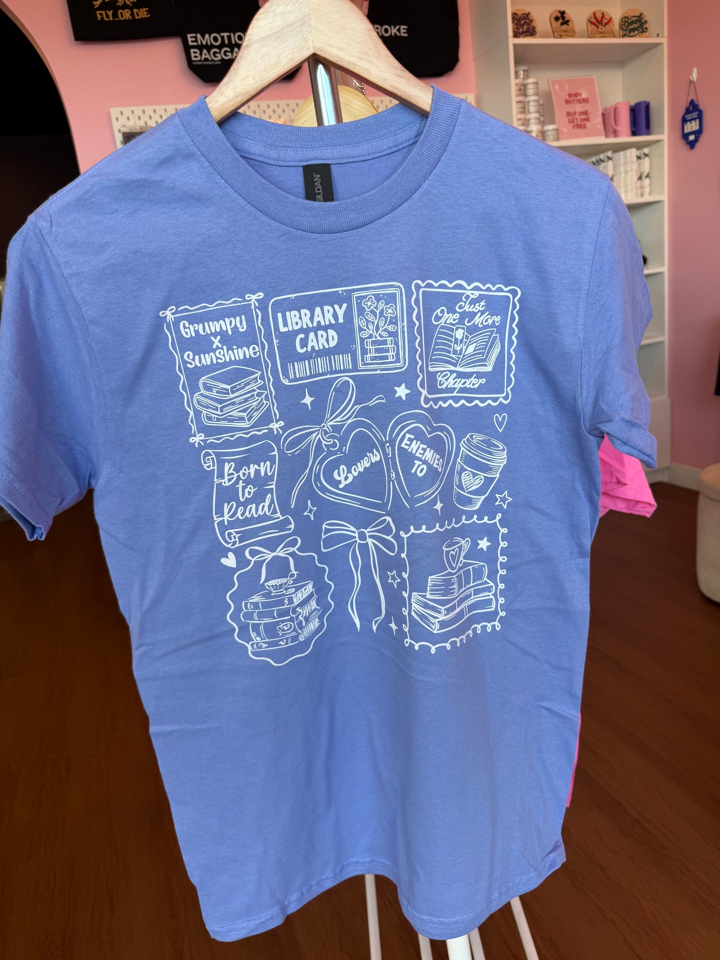 Book Lover T-Shirt - Orchid (Purple)