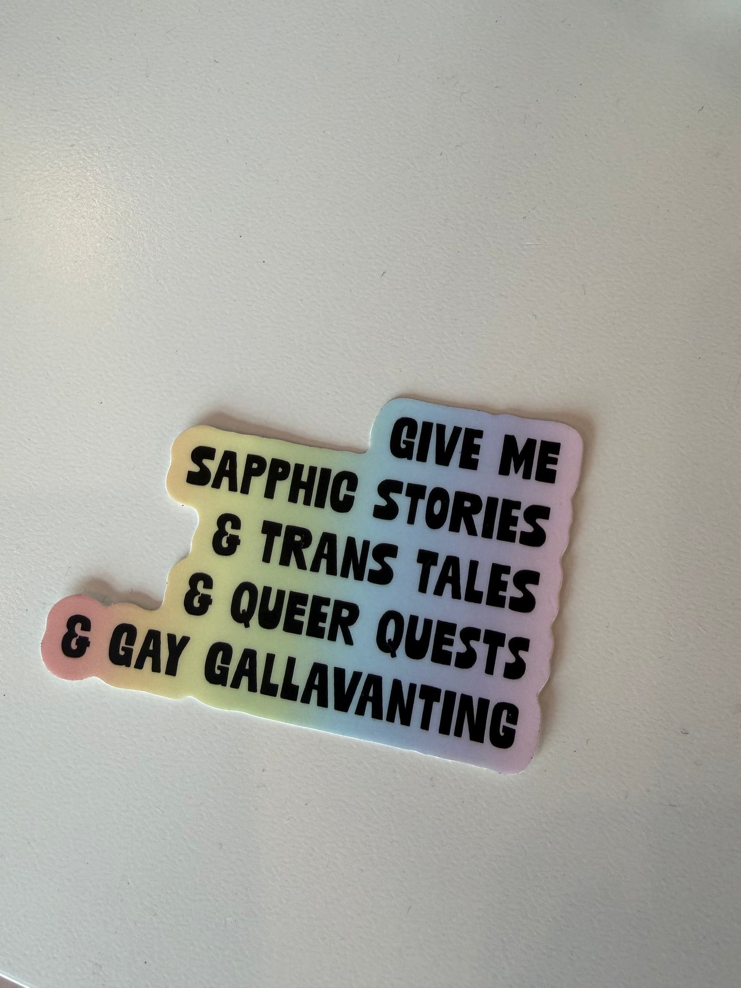 Give me Queer (Vinyl Oversized Sticker)
