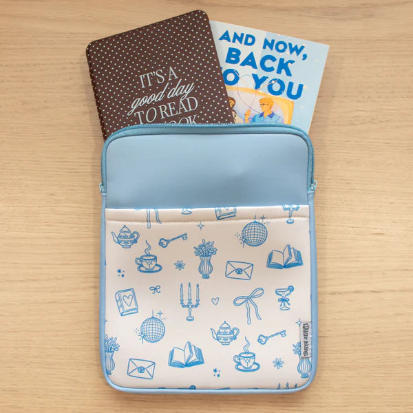 Blue Doodles (Book Pouch)